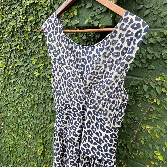 3.1 Philip Lim Leopard Print Silk Dress Size 8 - Picture 5 of 9